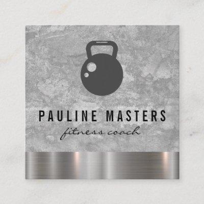 Personal Trainer Metal Trim | Kettle Bell Appointment Card