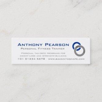 Personal Trainer skinny business promotion card