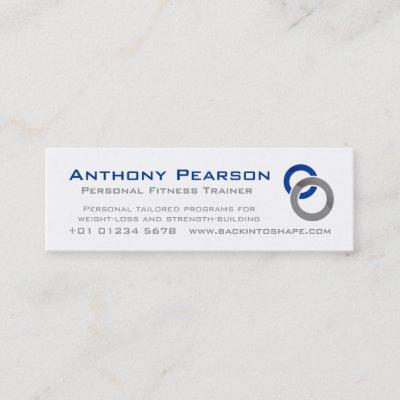 Personal Trainer skinny business promotion card