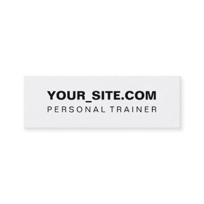 Personal Trainer Website Merchandising Mini