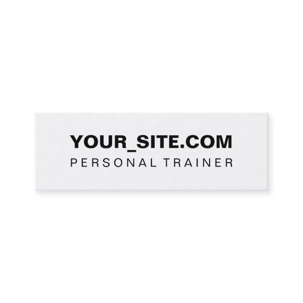 Personal Trainer Website Merchandising Mini