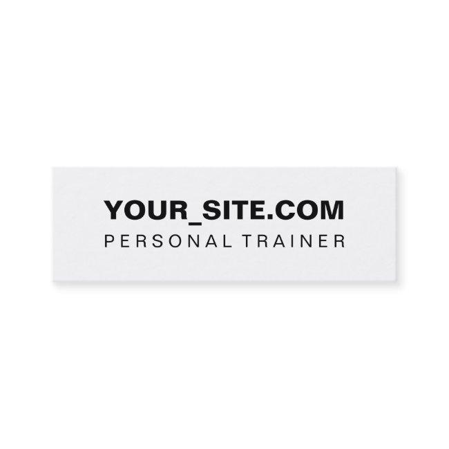 Personal Trainer Website Merchandising Mini