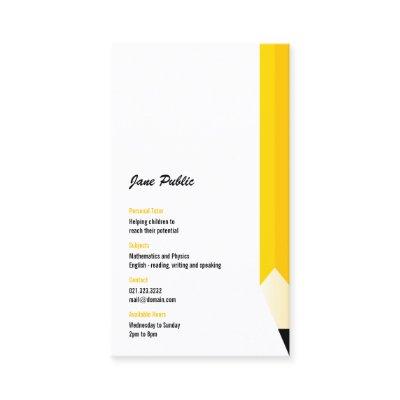 Personal Tutor Teacher Pencil