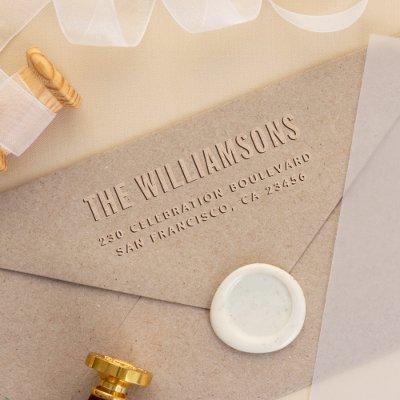 Personalised Custom Address Embosser Various Fonts