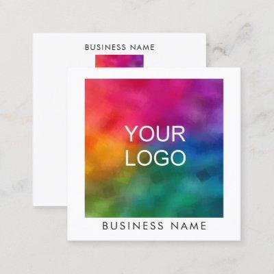 Personalize Add Upload Your Business Company Logo Square