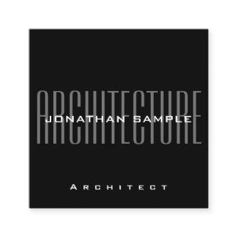 Personalize Business Architect Modern Elegant Square