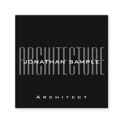 Personalize Business Architect Modern Elegant Square