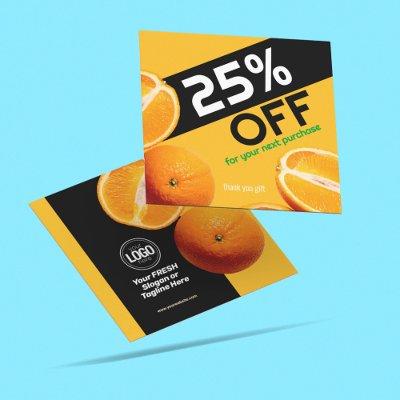Personalize Business | Orange Company Discount Card