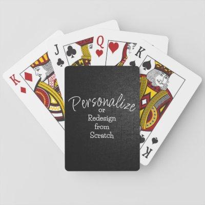 Personalize or Create from Scratch - Playing Cards