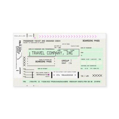 Personalize This Airline Boarding Pass