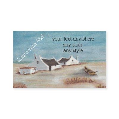 Personalize This Cape Cottage Drawing