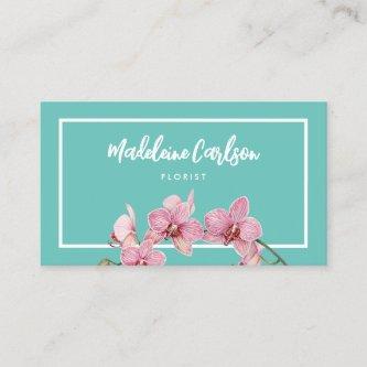 Personalize Watercolor Pink Moth Orchids
