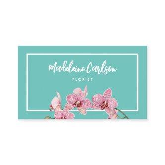 Personalize Watercolor Pink Moth Orchids