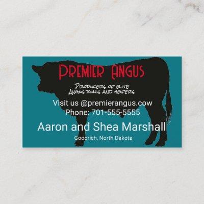 Personalized Angus Bull Silhouette