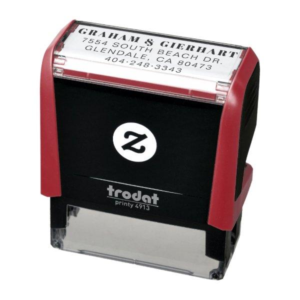 Personalized Attorney Business Partnership Office Self-inking Stamp