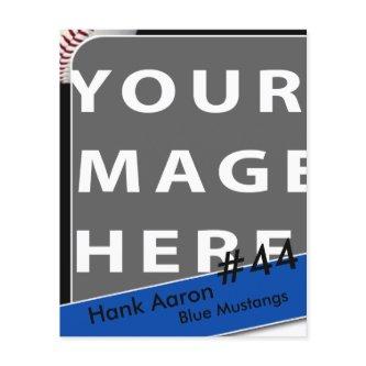 Personalized Baseball Photo Card Flyer