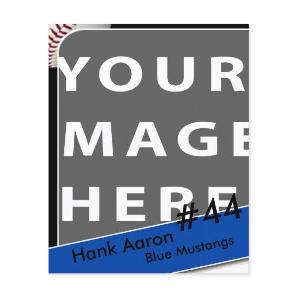 Personalized Baseball Photo Card Flyer