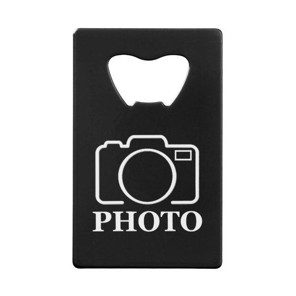 Personalized Birthday Gift Idea Upload Your Photo Credit Card Bottle Opener