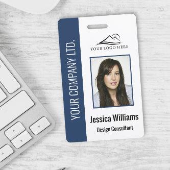 Personalized Blue Corporate Employee Security ID Badge