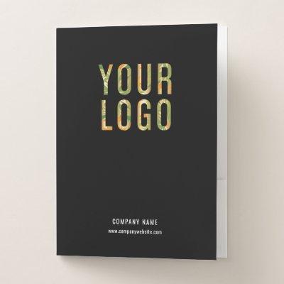 Personalized Business Folders Logo and Card Slot