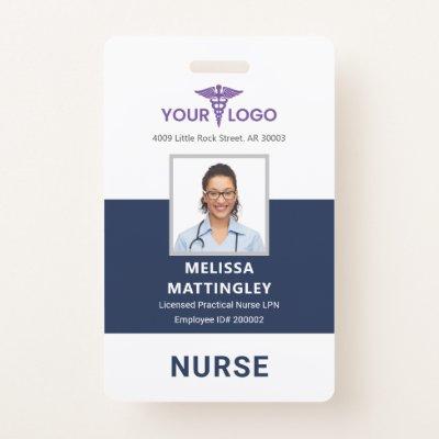 Personalized Care Business Employee Logo and Photo Badge