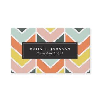 Personalized | Cheerful Chevron by Origami Prints