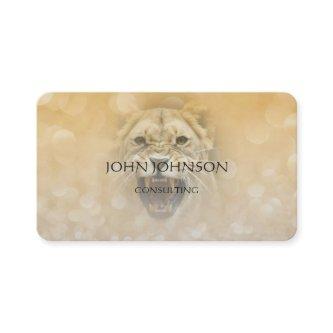Personalized Consulting Lion Business Cart
