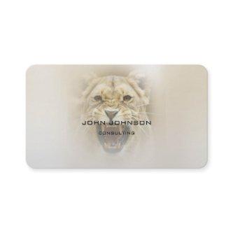 Personalized Consulting Lion Business Cart