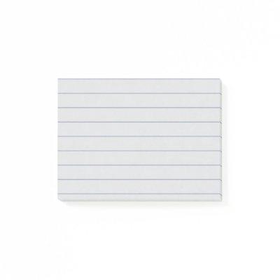 Personalized Customizable Lined Notebook Paper Post-it Notes
