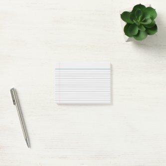 Personalized Customizable Lined Notebook Paper Post-it Notes