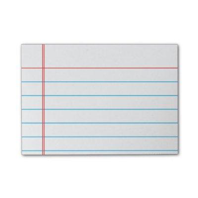 Personalized Customizable Lined Notebook Paper Post-it Notes