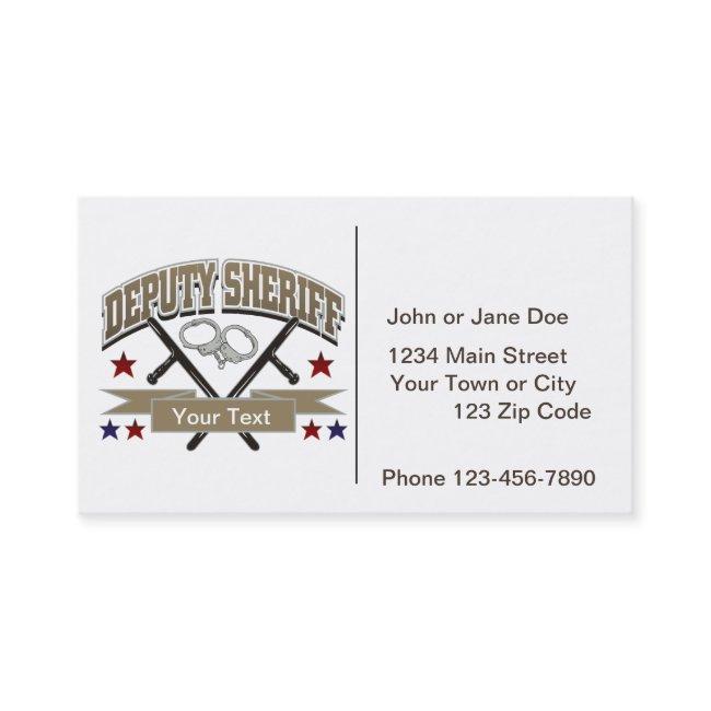 Personalized Deputy Sheriff