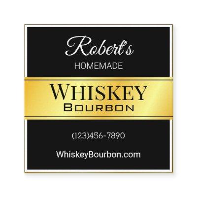 Personalized Elegant Label Square