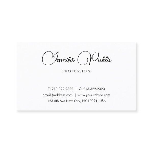 Personalized Elegant Modern Minimalist Typography