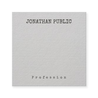 Personalized Elegant Modern Minimalistic Template Square