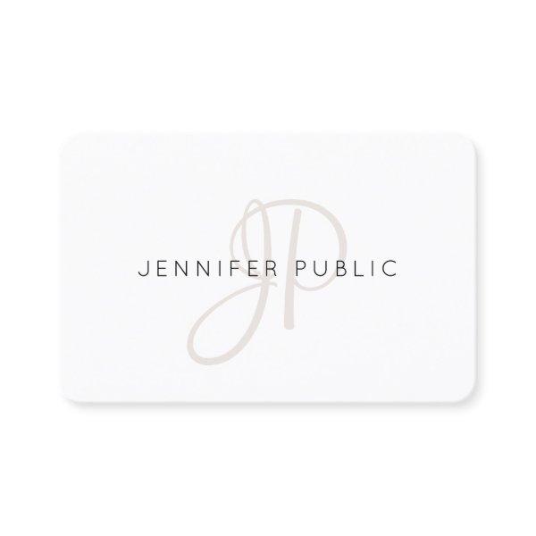 Personalized Elegant Monogram Modern Template