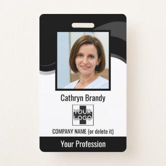 Personalized Employee, Photo, Bar Code & Logo Badge