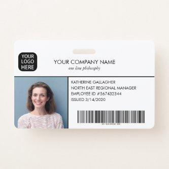 Personalized Employee Photo ID Corporate Security  Badge