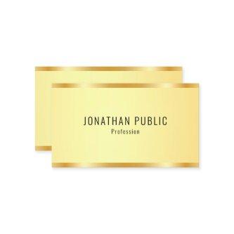 Personalized Faux Gold Metallic Look Modern