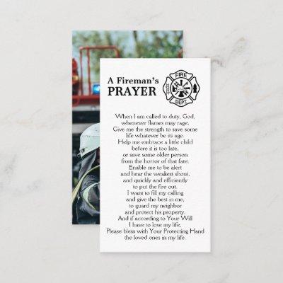 Personalized Firefighter Maltese Fireman's Prayer