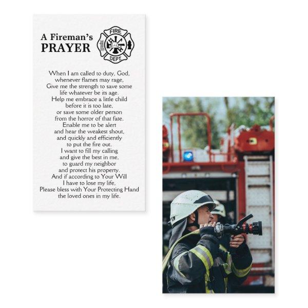 Personalized Firefighter Maltese Fireman's Prayer