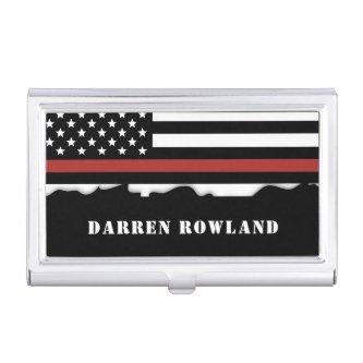 Personalized Firefighter Thin Red Line Fire Rescue  Case
