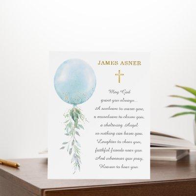 Personalized First Holy Communion Boy Card Foam Board