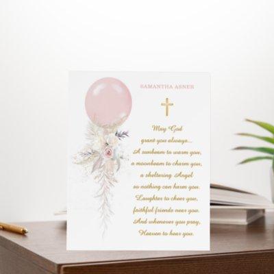 Personalized First Holy Communion Girl Card Foam Board