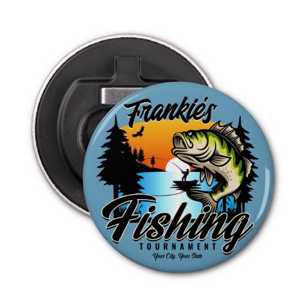 Personalized Fishing Tournament Fish Angler Trout Bottle Opener