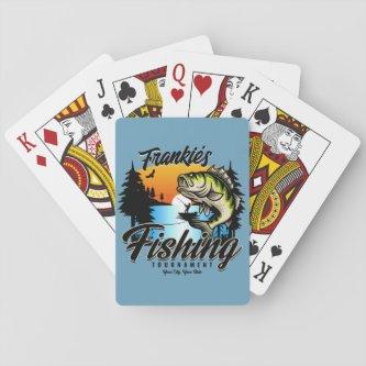 Personalized Fishing Tournament Fish Angler Trout Playing Cards