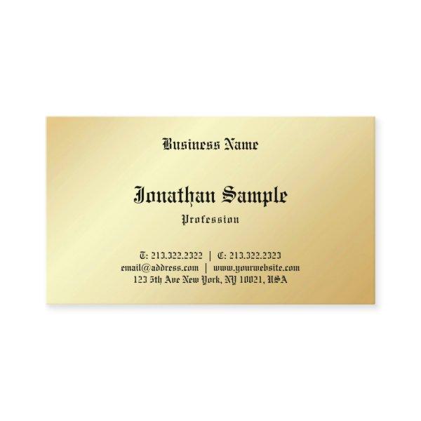 Personalized Glamorous Faux Gold Calligraphed