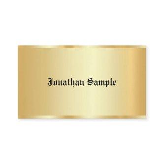 Personalized Glamour Faux Gold Template Old Text