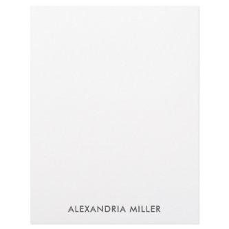 Personalized Gray Minimalist Monogram Stationery