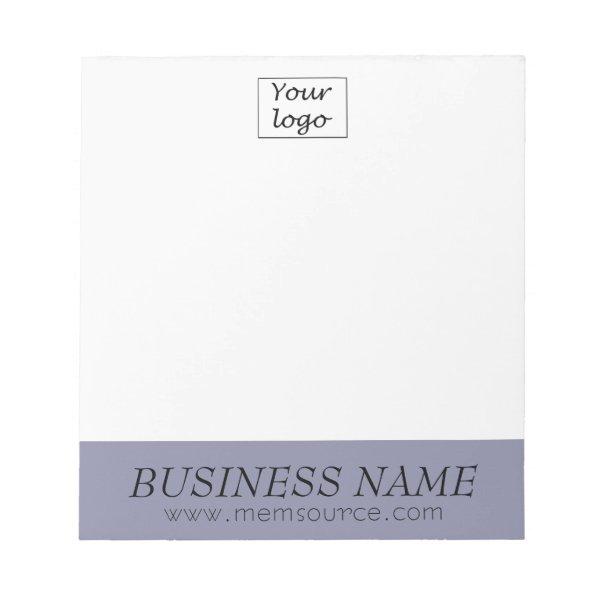 Personalized Gray Violet Store Gift Notepad